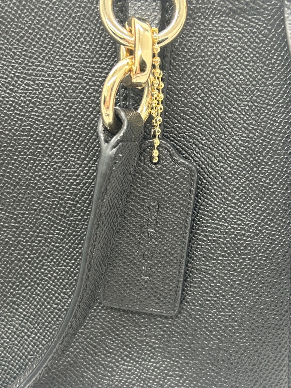 Coach Black Pebbled Leather Christie Satchel Tote Handbag Purse w/ Wallet 🌺🌺 - Picture 8 of 16